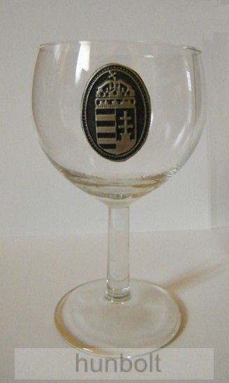 Ón címeres talpas borospohár 19 cl Ón címeres talpas borospohár 19 cl