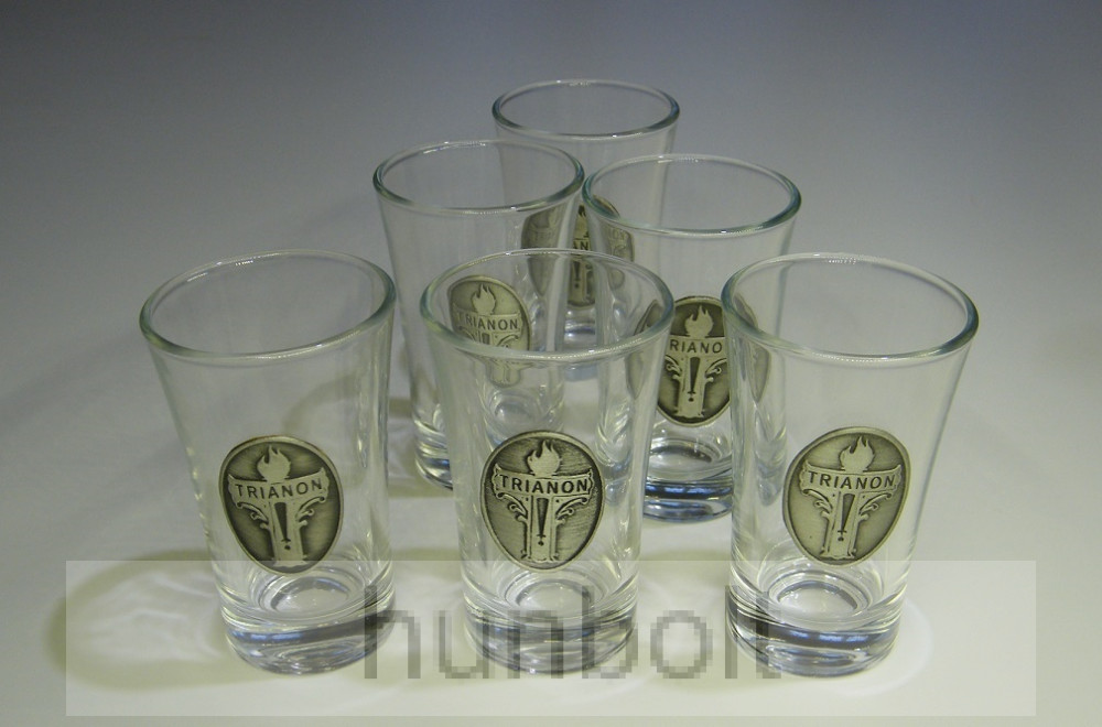 Ón trianon címkés pálinkás pohárkészlet 6db/47ml Ón trianon címkés pálinkás pohárkészlet 6db/47ml