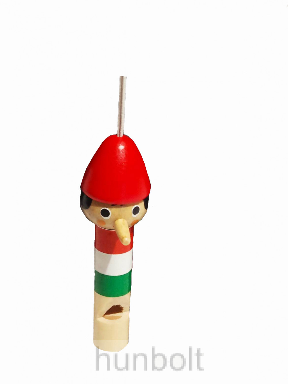 Natúr színű Pinocchio síp fából Natúr színű Pinocchio síp fából