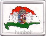   Nagy-Magyarország fehér alapon hűtőmágnes (műanyag keretes)
