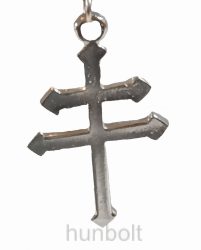 Kettőskereszt  kulcstartó (5x3 cm)