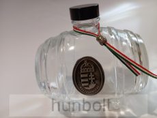 Üveghordó ón  címerrel  0,5 liter