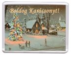 Karácsonyi hűtőmágnes VI (műanyag keretes)