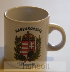 Koszorús címeres bögre Magyarország és Hungary felirattal 1 dl