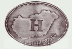 Ón Magyarország H-betűs ovális hűtőmágnes (10X7 cm)