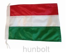 Magyar hajózászló, megkötős, színenként varrott (20X30 cm)