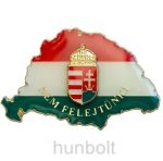 Nagy-Magyarországos zászlós címeres jelvény (39x24 mm)
