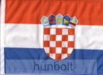 Horvát címeres 2 oldalas hajós zászló