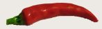 Paprika  hűtőmágnes 7,5 cm