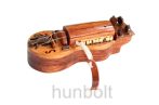 Tekerőlant, miniatűr, fából készült népi hangszer