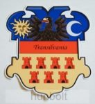 Régi Erdély címer matrica 20 cm, különböző felirattal