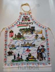 Magyarország térképes kötény hossza:62cm, szélessége: 51cm