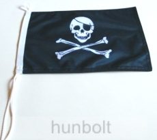 Kalóz  2 oldalas hajós zászló ( 20X30 cm)