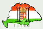   Nagy-Magyarország nemzeti színű világos H címeres hűtőmágnes  