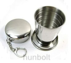  Kihúzható fém pohár (kulcstartó) 3dl