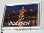 Budapest feliratos műanyag keretes hűtőmágnesek 