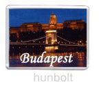 Budapest feliratos műanyag keretes hűtőmágnesek 