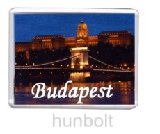 Budapest feliratos műanyag keretes hűtőmágnesek 