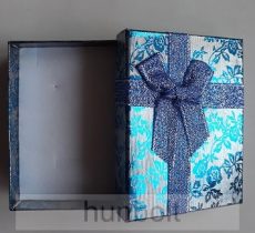 Masnis doboz virágos kék színben 