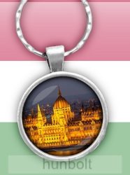 Budapesti Parlament üveglencsés kulcstartó