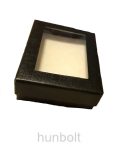 Ablakos doboz 65x80x25 mm- fekete