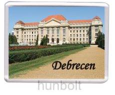 Debrecen Egyetem alsó felirattal hűtőmágnes (műanyag keretes)