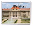   Debrecen Egyetem felső felirattal hűtőmágnes (műanyag keretes)