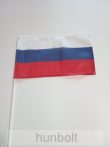 Orosz zászló 15x25cm, 40cm-es műanyag rúddal 