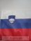 Szlovánia zászló 15x25cm, 40cm-es műanyag rúddal