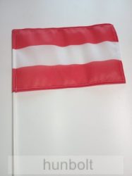 Ausztria zászló 15x25cm, 40cm-es műanyag rúddal
