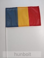 Román zászló 15x25cm, 40cm-es műanyag rúddal