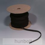 Lapos fekete gumiszalag 5 mm szélességű 10 méter /csomag