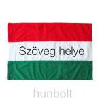 Egyedi feliratos magyar zászló 