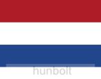 Holland zászló 15x25cm, 40cm-es műanyag rúddal 