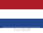 Holland zászló 15x25cm, 40cm-es műanyag rúddal 
