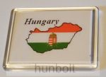 Hungary feliratos műanyag keretes hűtőmágnesek 