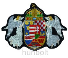 Felvarrható hímzett angyalos címer  20x15 cm