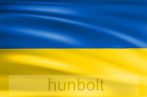 Ukrán zászló 15x25 cm