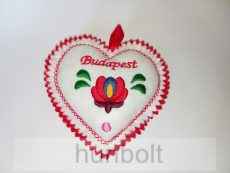 Kalocsai filc tűpárna 9,5x11 cm- Budapest