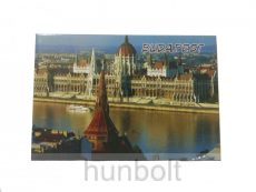 Budapest hűtőmágnes Országház a Dunával  8x 5,5cm - vinyl