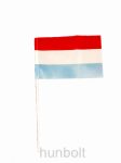 Luxemburg zászló 15x25cm, 40cm-es műanyag rúddal 