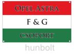 90x150 cm zászló OPEL ASTRA F&G Csoport felirattal