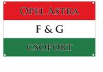 90x150 cm zászló OPEL ASTRA F&G Csoport felirattal