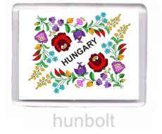 Kalocsai Hungary hűtőmágnes (műanyag keretes)  