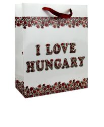 Matyó virágos I LOVE HUNGARY tasak 18 cm x 23 cm 