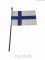 Nemzeti címeres és Finnország zászlók asztali tartóval