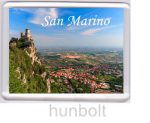 San Marino hűtőmágnes (műanyag keretes)