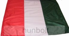 Nemzeti színű álló zászló 100x200 cm hurkolt, felül bújtatóval  