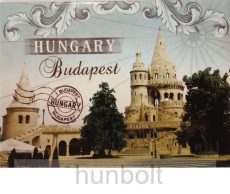 Budapest látványosságai hűtőmágnes 9x6,5 cm -  Halászbástya