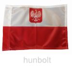 Lengyel címeres motoros  és autós zászló  